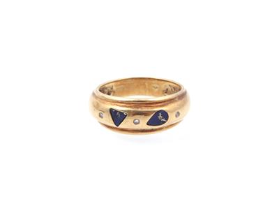 Lapis Lazuli Brillant Damenring - Jewellery and watches