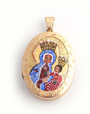 Medaillon "Mutter Gottes mit Jesuskind" - Gioielli e orologi