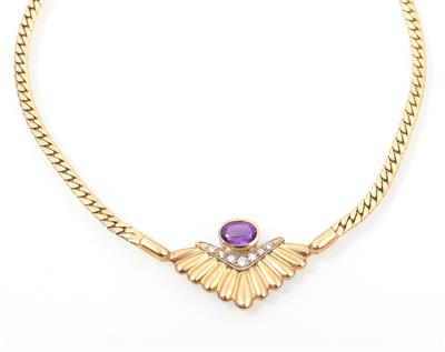 Amethyst Brillanten Collier - Gioielli e orologi