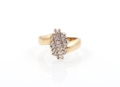 Brillant Damenring zus. ca. 0,60 ct - Schmuck und Uhren