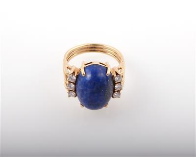 Lapis Lazuli Brillant Damenring - Klenoty a náramkové