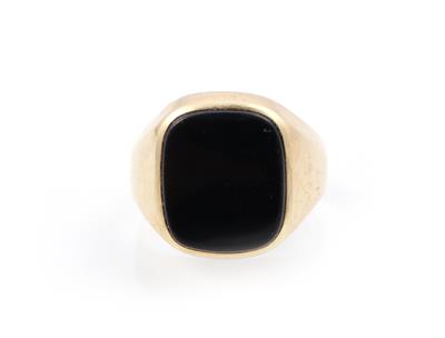 Onyx Herrenring - Schmuck und Uhren