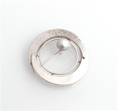Diamant Brosche Kulturperle - Gioielli e orologi
