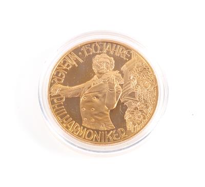 Goldmünze ATS 1000,--, 150 Jahre Wr. Philharmoniker - Coins