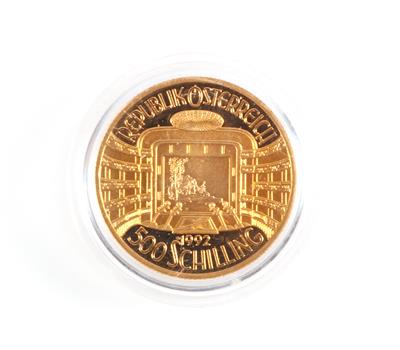 Goldmünze ATS 500,-- 150 Jahre Wr. Philharmoniker - Coins