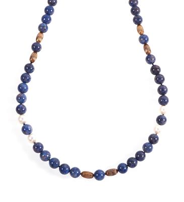 Lapis Lazuli Kulturperlen Halskette - Jewellery and watches