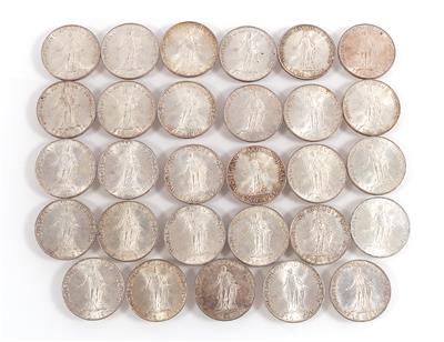 29 Silbermünzen a ATS 25,-- - Monete e medaglie