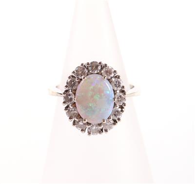 Opal Brillant Damenring - Schmuck und Uhren