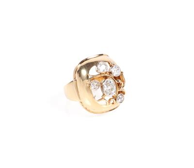 Diamant Damenring zus. ca. 0,85 ct - Schmuck und Uhren