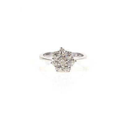 Diamant Damenring zus. ca. 0,85 ct - Schmuck und Uhren