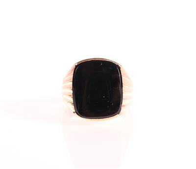 Onyx Herrenring - Schmuck und Uhren