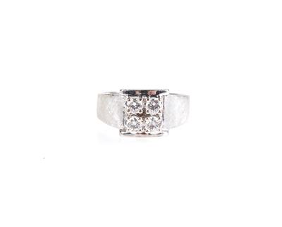 Brillant Ring zus. ca. 0,60 ct - Jewellery and watches