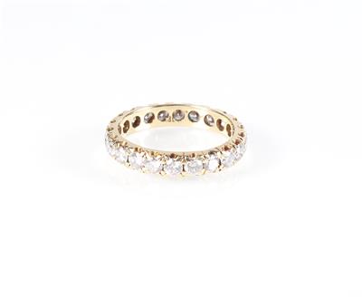 Brillant Memoryring zus. ca. 1,50 ct - Jewellery and watches