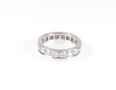 Brillant Memoryring zus. ca. 1,80 ct - Jewellery and watches