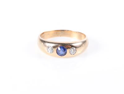 Diamant Saphir Ring - Jewellery and watches