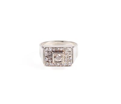 Brillant Diamant Damenring zus. ca. 0,60 ct - Gioielli e orologi