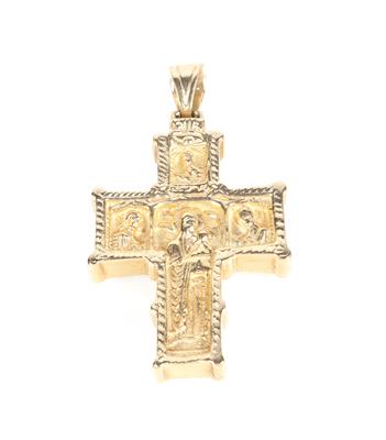 Massiver Anhänger "Kreuz" - Schmuck und Uhren