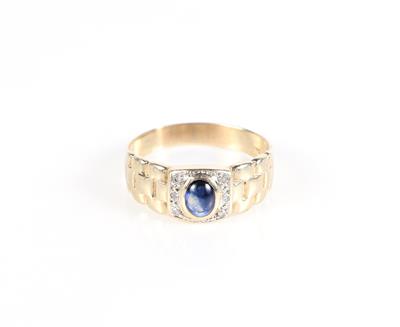 Saphir Diamant Ring - Klenoty a náramkové