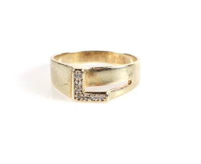 Diamant Ring Buchstabe "L" - Klenoty a náramkové