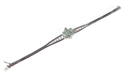 Smaragd Armkette "Blume" - Klenoty a náramkové
