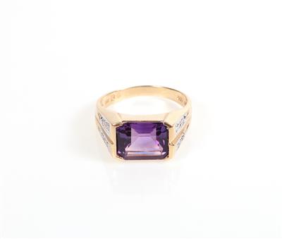 Amethyst Diamant Damenring - Gioielli e orologi