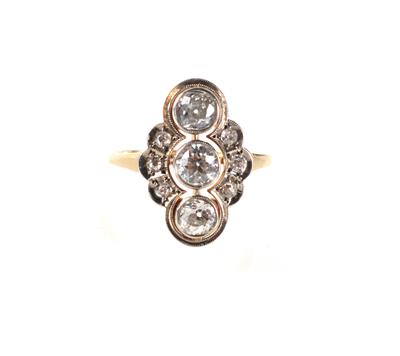 Brillant Diamant Damenring zus. ca. 1,10 ct - Gioielli e orologi