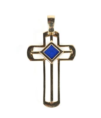 Lapis Lazuli (beh.) Kreuzanhänger - Gioielli e orologi