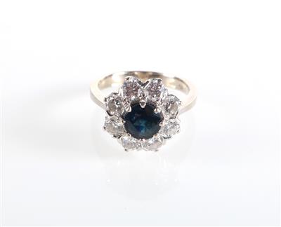 Saphir Brillant Damenring zus. 2,67 ct (grav.) - Schmuck und Uhren Muttertagsspecial