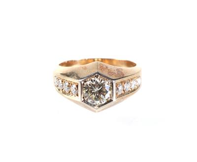 Brillant Ring zus. ca.1,40 ct - Schmuck und Uhren