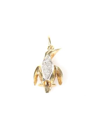 Diamant Anhänger "Pinguin" - Klenoty a náramkové