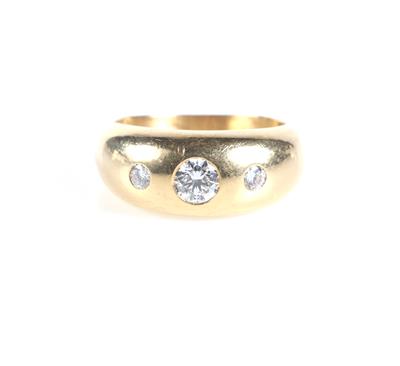 Brillant Ring zus. ca.0,65 ct - Jewellery and watches