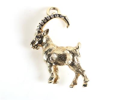 Brillant Sternzeichenanhänger "Steinbock" - Schmuck und Uhren