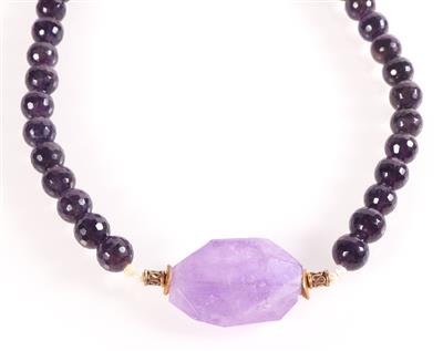 Amethyst Schmuckstein Collier - Schmuck und Uhren