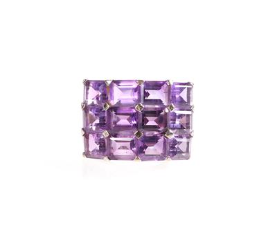 Amethyst Brillantring - Jewellery and watches