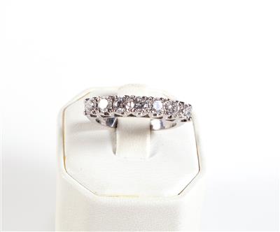 Brillant Damenring zus. 0,93 ct (grav.) - Jewellery and watches