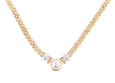 Brillant Collier zus. ca. 0,55 ct - Klenoty a náramkové