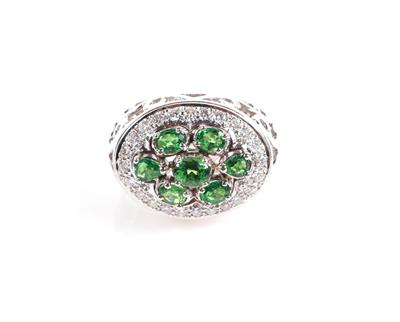 Brillant Demantoid Damenring - Schmuck und Uhren