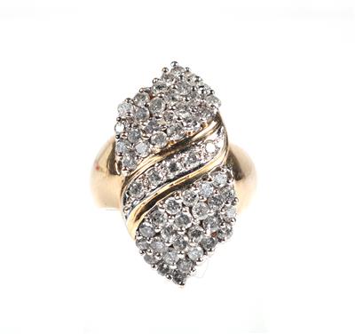 Brillant Damenring zus. ca. 1,80 ct - Jewellery and watches