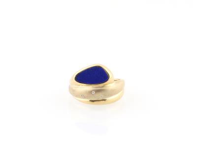 Achtkantdiamant Lapislazuli Ring - Klenoty a náramkové