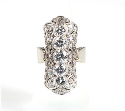 Brillant Diamant Damenring zus. ca. 3,00 ct - Jewellery and watches