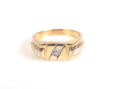 Diamant Herrenring - Jewellery and watches
