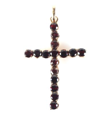 Granat Kreuz - Schmuck und Uhren