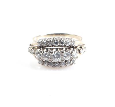 Brillant Damenring zus. ca. 0,95 ct - Jewellery and watches