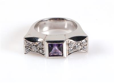 Moderner Amethyst Damenring - Jewellery and watches