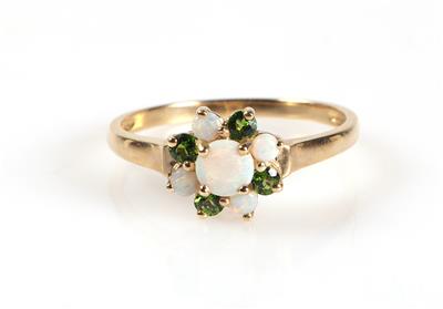 Opal Peridot Damenring - Jewellery and watches