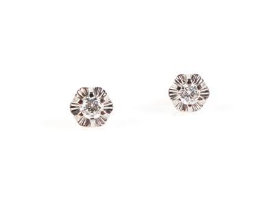 Brillant Ohrstecker zus. 0,73 ct (grav.) - Schmuck und Uhren