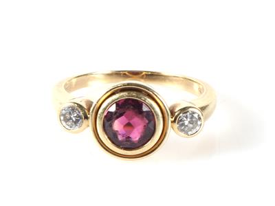 Brillant-Turmalin-Ring - Schmuck und Uhren