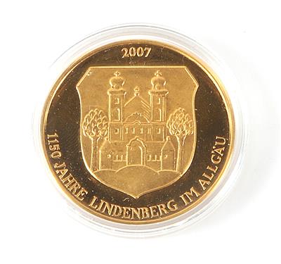 Medaille "1150 Jahre Lindenberg im Allgäu" - Klenoty a náramkové