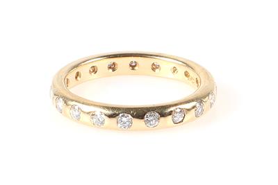 Brillant Memoryring zus. ca. 0,60 ct - Jewellery and watches