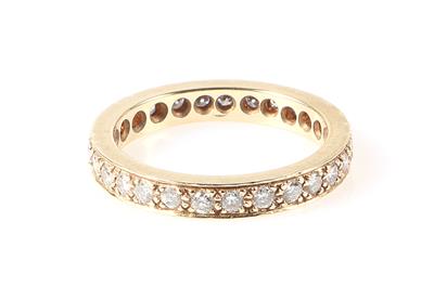 Brillant Memoryring zus. ca. 0,75 ct - Jewellery and watches